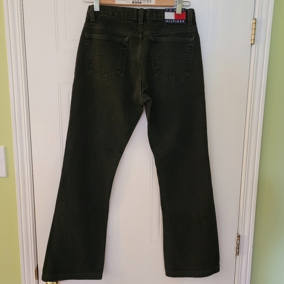 Tommy Hilfiger Jeans Black Denim Straight Leg Size 7 Waist 14.5" Inseam 28" - Picture 5 of 8